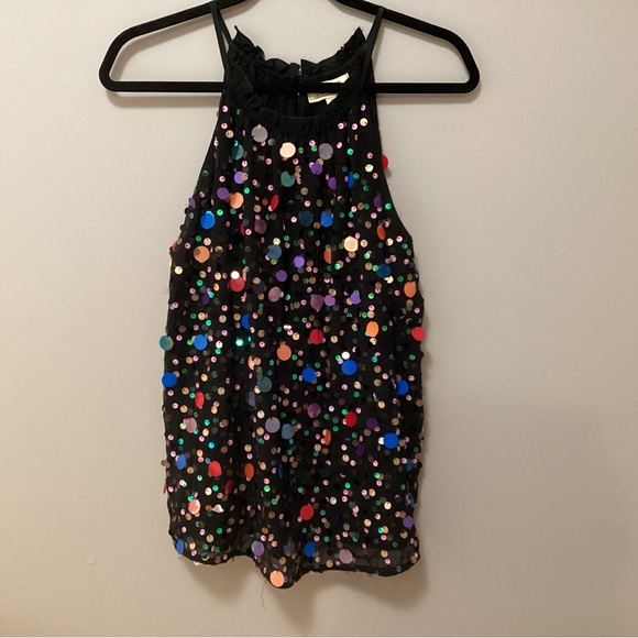 Moulinette Soeurs by Anthropologie sequin black tank. Medium - Picture 2 of 4